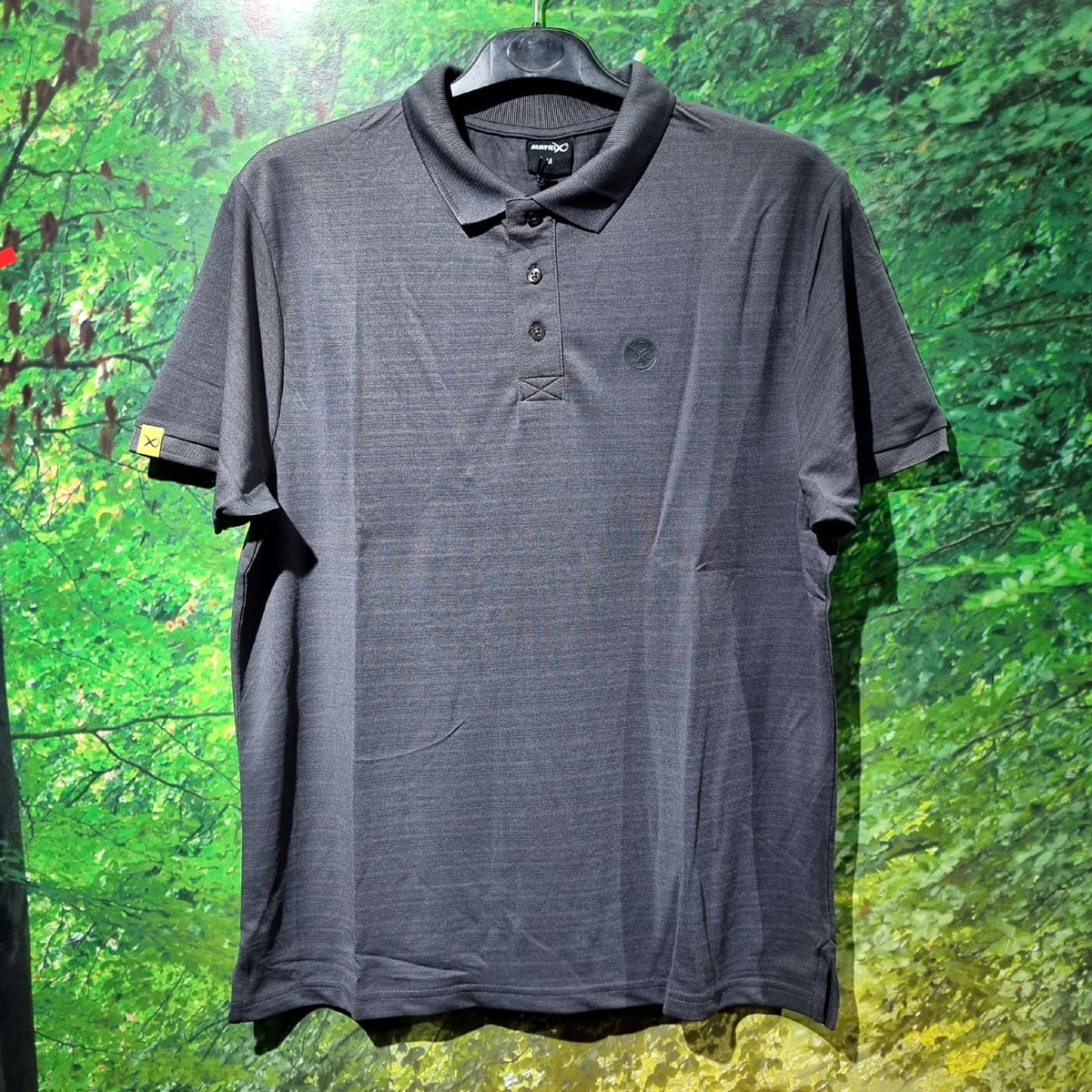 Picture of Lightweight Polo Shirt for Men Charcoal