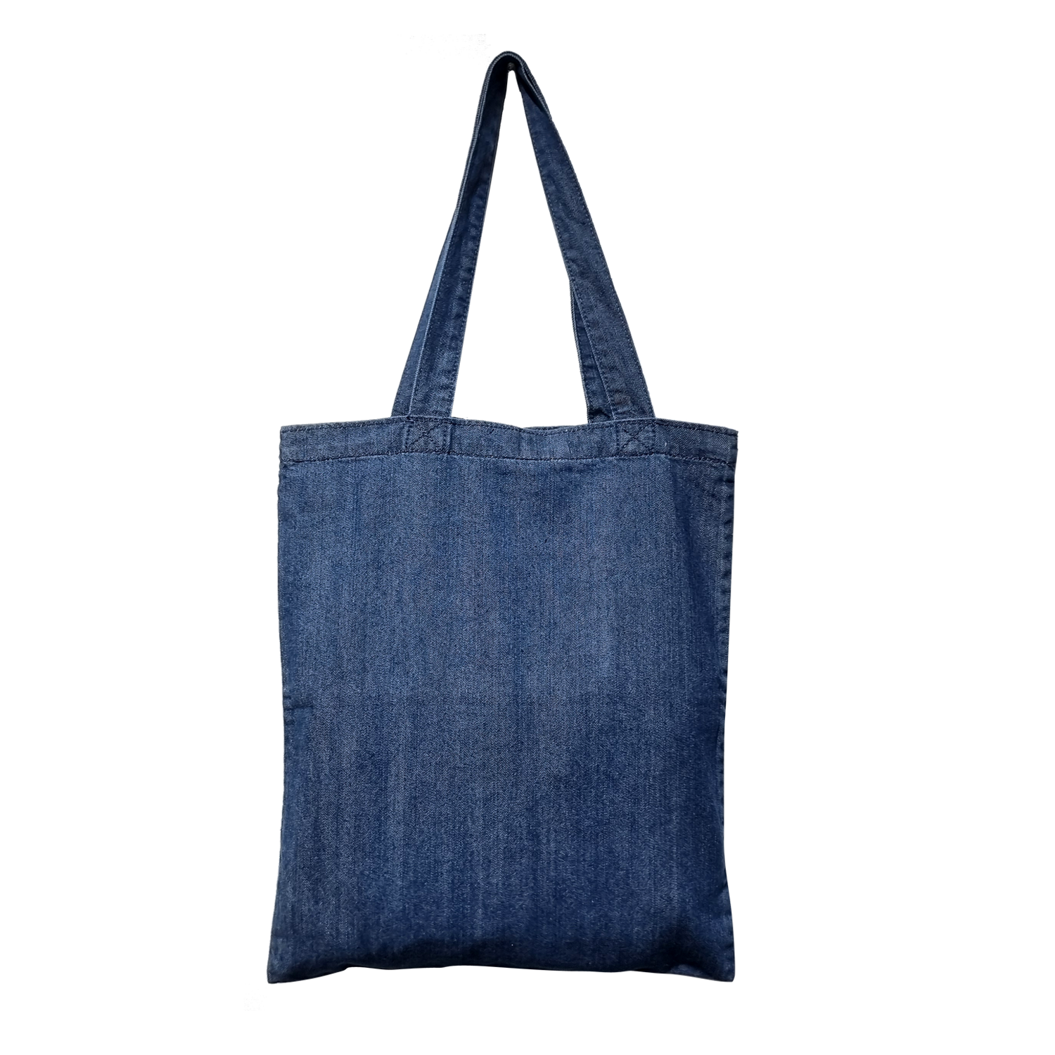 Picture of Zipper Closure Denim Blue Tote Bag (14x15 in with Zipper)
