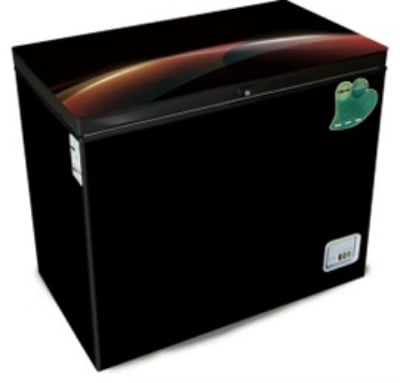 Picture of VISION Glass Door Chest/Deep Freezer RE-150 Liter Black Circular Arc