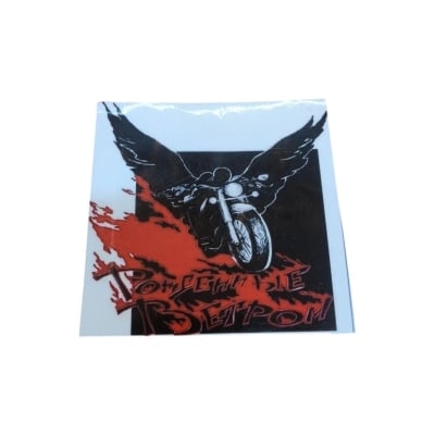 Picture of Fly Biker Sticker - Black