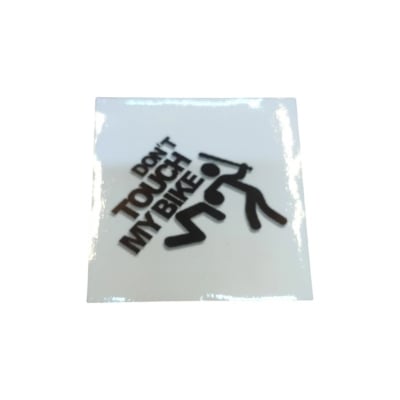 Picture of Don'T Touch My Bike - Sticker - Black