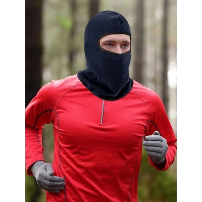 Picture of Winter Ski Mask Windproof Fleece Thermal Full Face Mask For Men Women - Black