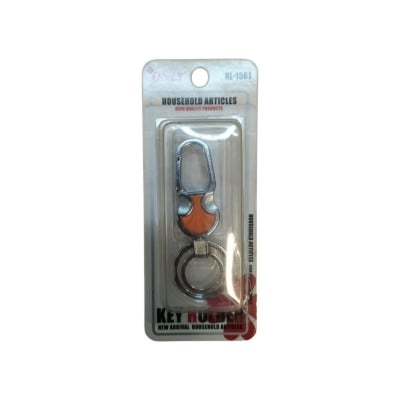Picture of Antique Hook Locking Silver Metal Carabiner Key Ring For Bike, Car