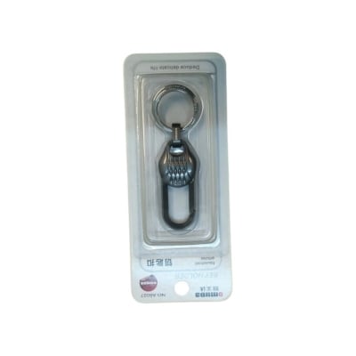 Picture of Omuda Antique Hook Locking Silver Metal Carabiner Key Ring For Bike, Car