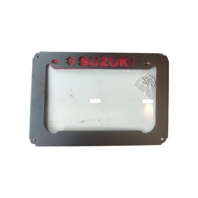 Picture of Suzuki Digital Number Plate Cover Metal - Black