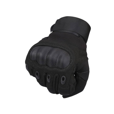 Picture of 1Pair Outdoor Full Finger Protective Gloves -Xl - Black