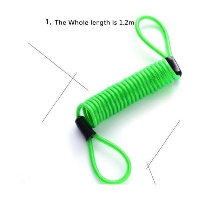 Picture of Disc Lock With Reminder Cable - Secure Your Bike With This Anti-Theft Device And Never Forget To Remove It - Neon Pink