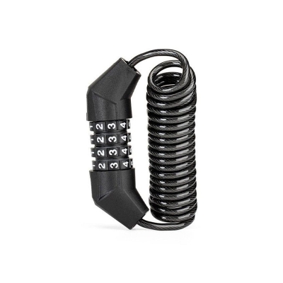 Picture of 4-Digit Set Password Safety Helmet Lock - Ensure The Safety Of Your Helmet With This Lock, Designed With A 4-Digit Password For Added Security - Black