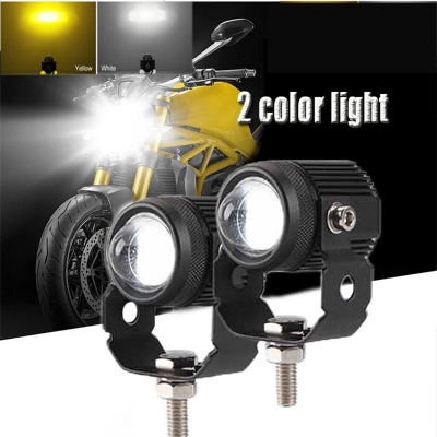 Picture of Auxiliary Motorcycle Mini Fog Lights Led Headlights Waterproof Portable Spotlgihts Front Fog Light Lamps Offroad Work Light Spot Light