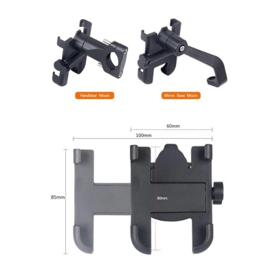 Picture of Aluminum Alloy Bike Mobile Phone Holder Stand - Black