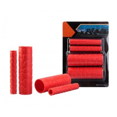 Picture of Universal Motorcycle Handlebar Grip Brake Clutch Lever Cover Protector Soft Rubber Bar Brake Handle Silicone Sleeve