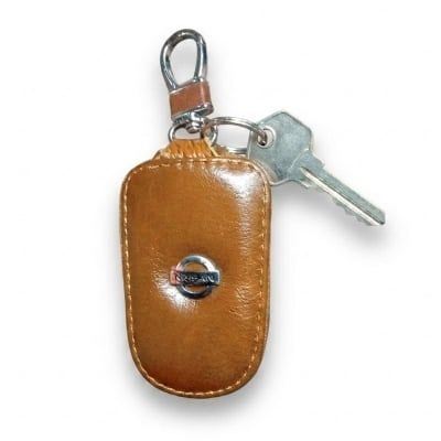 Picture of Unique Design Leather Box Key Ring And Remote Ar Box For Motorcycle Or Car Or Bicycle -  Coffee