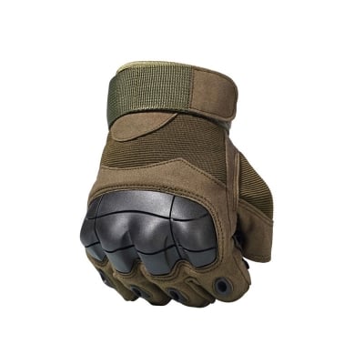 Picture of Riding Half Finger Military Grade Tactical Outdoor Hand Gloves-Army Green (Size-XL) -  Green