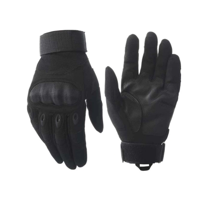 Picture of Motorcycle Riding Hand Gloves Or Hand Gloves For Bikers. Black (Size-XL) -  Black