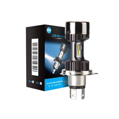 Picture of Pacific M8 Plus 12V H4 Hi Lo Beam Moto Led Headlight 3200Lm With 1 Year Replace Warranty