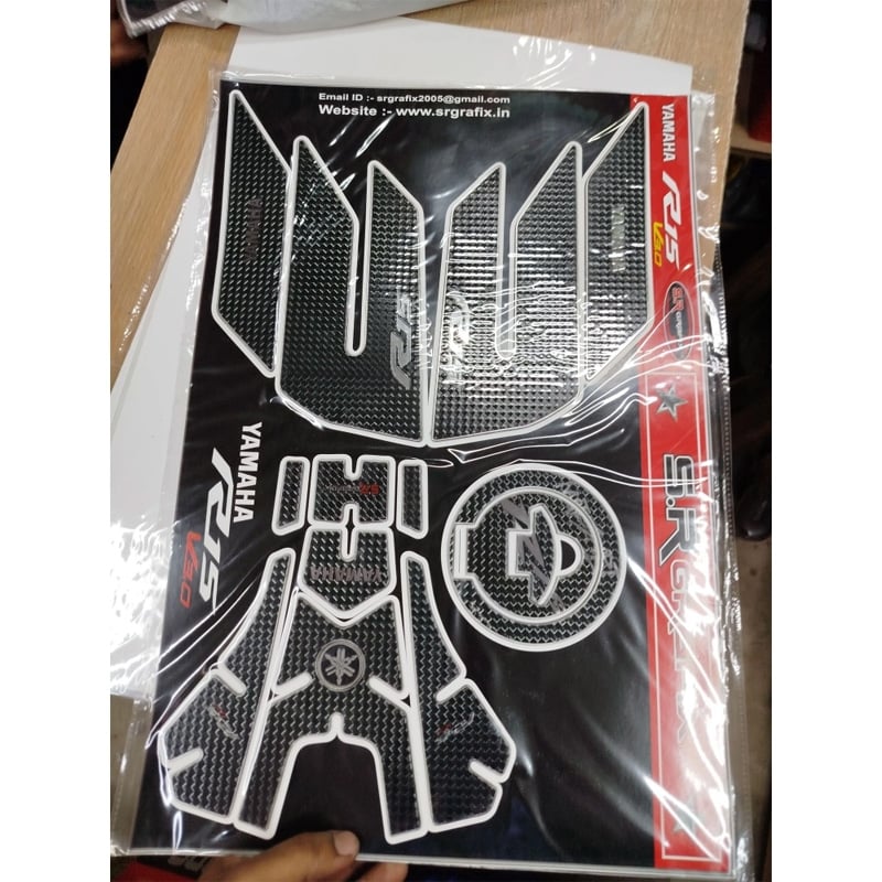 Picture of Yamaha R15 V3 Full Set Tank Pad Metal - Black