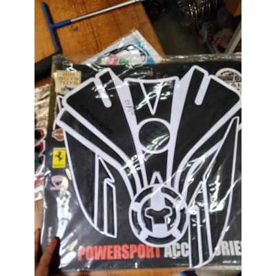 Picture of Full Tank Pad Set For Suzuki Monotone, Gixxer, Sf (New Version) Pure Black And Attractive - Neon Pink