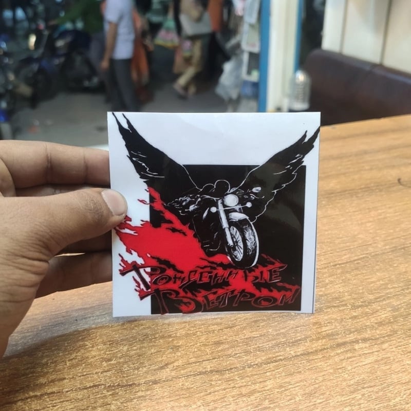 Picture of Fly Biker Sticker - Black