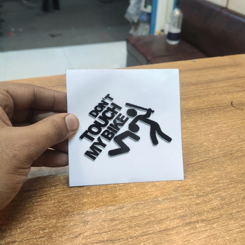 Picture of Don'T Touch My Bike - Sticker - Black