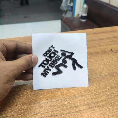 Picture of Don'T Touch My Bike - Sticker - Black