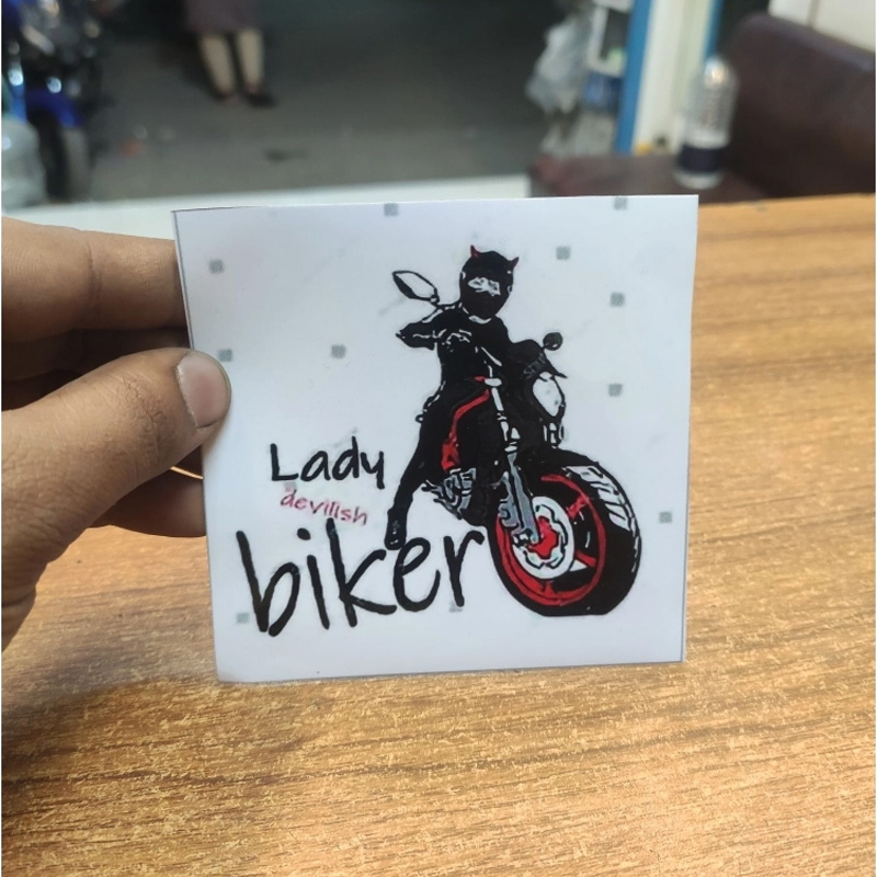 Picture of Lady Bikers Sticker - Black