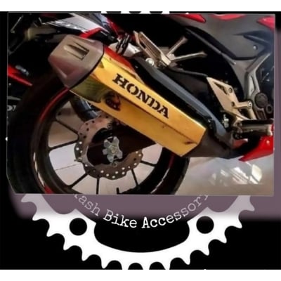 Picture of Honda Cbr Silencer Cover Metal Gold