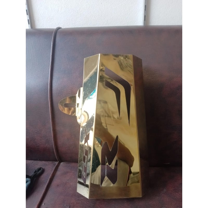Picture of Suzuki Gsxr Silencer Cover Metal Gold