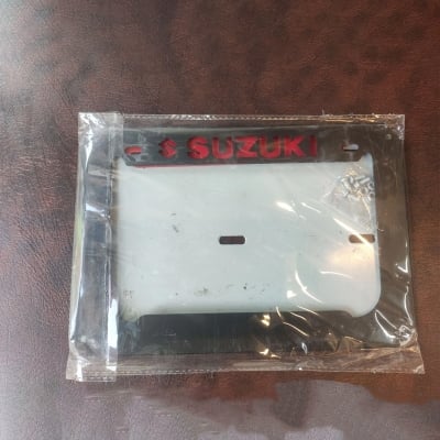 Picture of Suzuki Digital Number Plate Cover Metal - Black