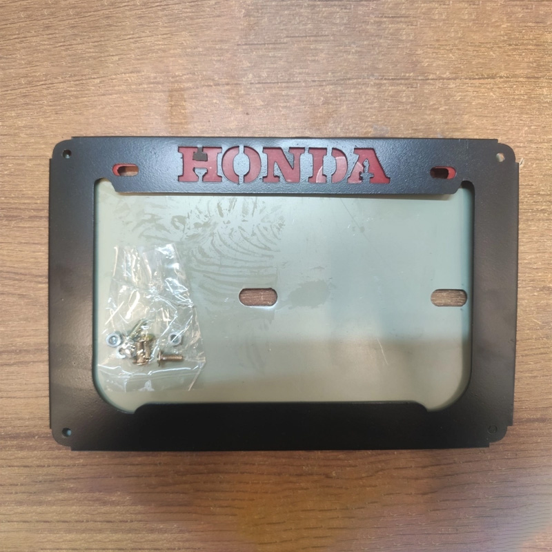Picture of Honda Digital Number Plate Cover Metal - Gold