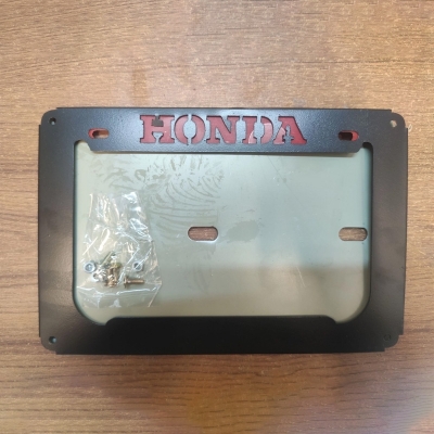 Picture of Honda Digital Number Plate Cover Metal - Gold