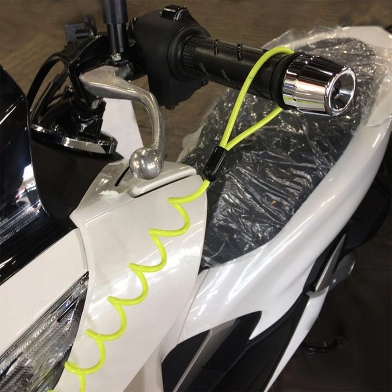 Picture of Disc Lock With Reminder Cable - Secure Your Bike With This Anti-Theft Device And Never Forget To Remove It - Neon Pink