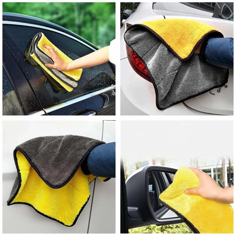 Picture of Micro Fiber Car Bike Towel Double Layer (14''X11''Inc) - Multicolor