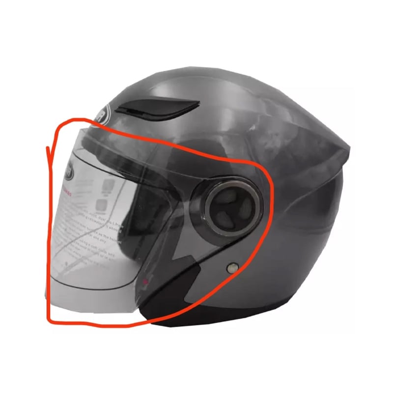Picture of Yema-619 Helmet Ar Clear Visor Glass -  Multicolor