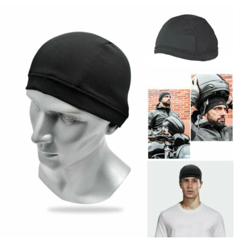 Picture of Quick Dry Motorcycle Helmet Inner Cap Cooling Skull Cap Helmet Inner Liner Cap -  