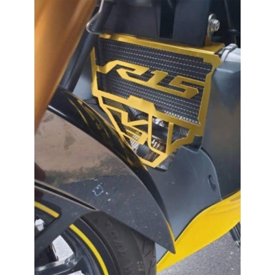 Picture of Yamaha R15 V3 Radiator Guard Motorcycle Soft Aluminum Radiator Guard Grille Protector Bezel Cover Water Tank Shield Accessories