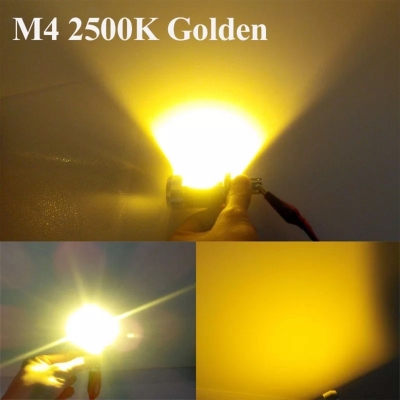 Picture of Yellow M8 2700K Golden Motorcycle 12V H4 Hi Lo Beam Moto Led Headlight Fit Most Motorbike Led 3200Lm