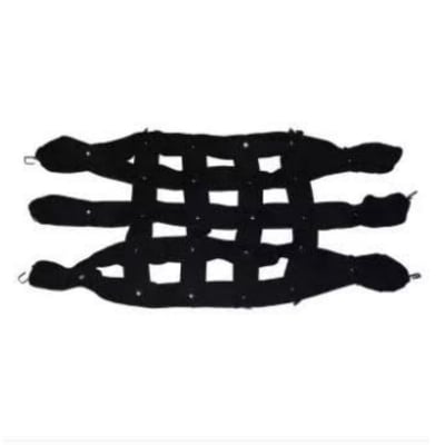 Picture of High Quality Motorcycle Back Seat Net 6 Hook Hold Down For Helmet Mesh Net Cargo Luggage -Black - Black