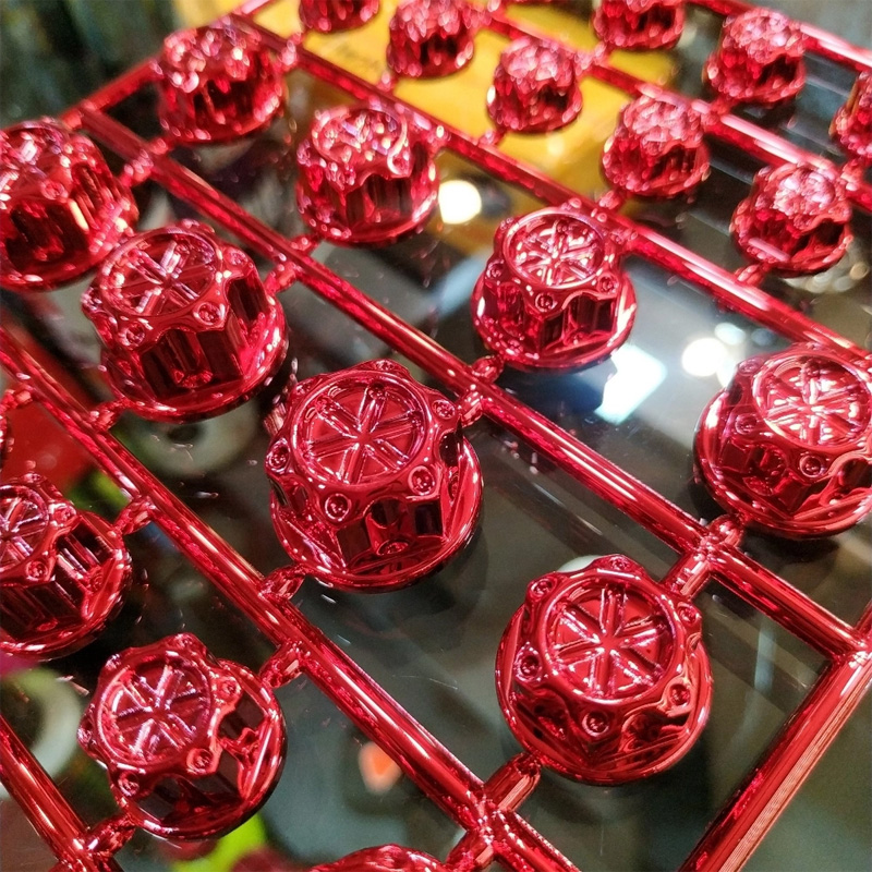 Picture of New Design 30Pcs/Set (Red) Chrome Plating Plastic Motorcycle Screw Nut Cover Cap Nut Bolt Decoration For Any Bike - Multicolor