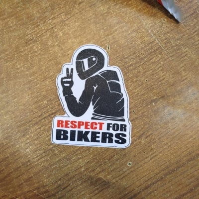 Picture of Respect For Bikers Sticker Rediam - Black