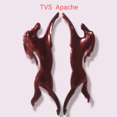 Picture of Apache Horse Bike Logo (Red) For (Both Side Of Petrol Tank) - Red