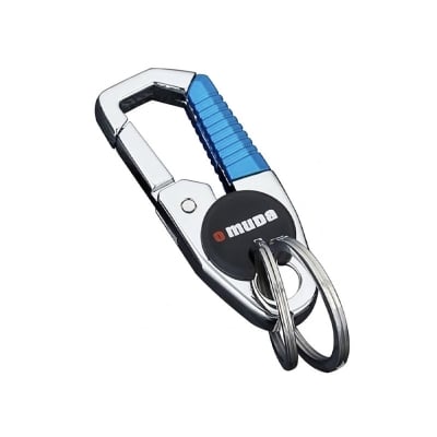 Picture of Omuda Keychain Omuda Brand Stainless Steel Car Key Ring -Blue - Blue