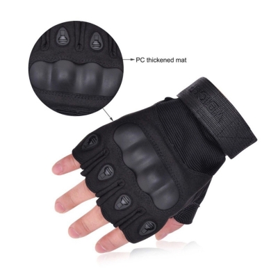 Picture of Half Finger Gloves For Bike Riding/Gym Use/Cycling (Size-L) - Multicolor
