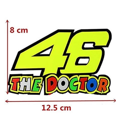 Picture of 46 Rossi Logo Reflective Emblem Decal Car Bike Sticker Logo (5X5 Inch)
