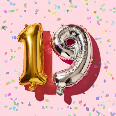 Number Foil Balloon (16” Inch) | Golden & Silver Number Foil Balloon for Birthday, Anniversary, Events and Party- (Pack of 1 Pcs)