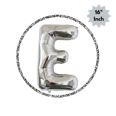 Golden & Silver Letter Foil Balloon (16” Inch) for Birthdays, Anniversaries & Party Decoration - (Pack of 1 Pcs)