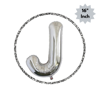 Golden & Silver Letter Foil Balloon (16” Inch) for Birthdays, Anniversaries & Party Decoration - (Pack of 1 Pcs)