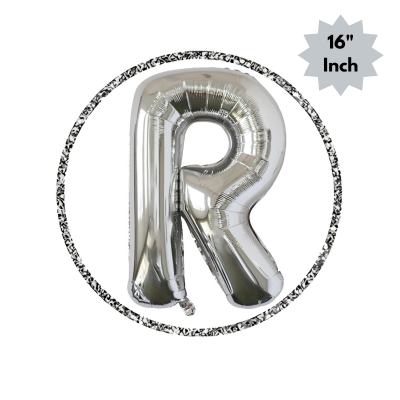 Golden & Silver Letter Foil Balloon (16” Inch) for Birthdays, Anniversaries & Party Decoration - (Pack of 1 Pcs)