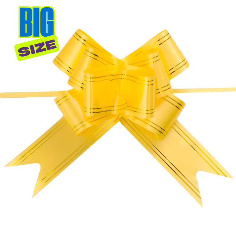 Pull Flower Ribbon Bow – Perfect for Present Boxes, Party, Anniversary & Festival Gift Wrapping (Pack of 10 Pcs)