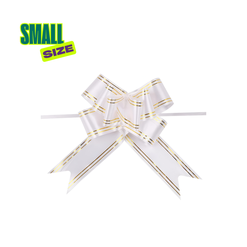 Pull Flower Ribbon Bow – Perfect for Present Boxes, Party, Anniversary & Festival Gift Wrapping (Pack of 10 Pcs)