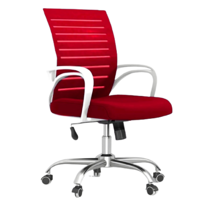Picture of Furniture Finds FF-EC-02ss Executive Chair White&Red